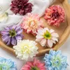 Decorative Flowers 5PCS 8.5CM Artificial Peony Flower Head DIY Material Wedding Set Silk Fabric Home Decoration Shooting Prop