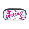 Cheerleading Girls Print Cosmetic Cosmetic Bag Lápis Lão de torcida fofo Bolsa estacionária Bolsa feminina Caixa escolar de caixa