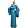 Robe de demoiselle d'honneur de soie élégante élastique comme une robe de bain en satin pour les femmes STRAPE SPIFS GORD