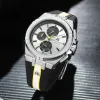 2024 Hot Top Brand Maurice Lacroix Man Watches Strap en caoutchouc Quartz Watch pour hommes Chronographe multifonctionnel Reloj Hombre