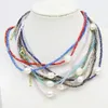Pendanthalsband 10 Strand Glass Beaded Halsbandkedja Fashion Pearls Jewelry Accessories Gift 9896