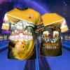 Summer Bowling Sports Team Uniform 3D Printed Men's T-Shirt Head Sports Still snabb torr O Neck Kort ärm Loose Neutral Top