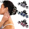 Levao exquis aquarelle diamant papillon épingle française Français couches rétro griffes cristallines clip de cheveux accessoires de cheveux accessoires