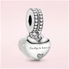 Silver 925 Sterling Sier Fit Women Charms Beads Beads Charm Pends Pink Hearts Love Mermaid Gossip Fashion Drop entrega Joyería DHGDM