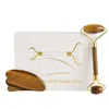 Tiger Eye Jade Roller e Gua Sha Conjunto de massagem Rollo de massagista Rasger Massageador de olho Facle