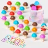 Bambini color gelato ordinamento Montessori Toys Numero di lettere Apprendimento Impostazione del gioco sensoriale Matching Count Educational Game