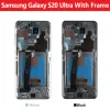 Nowy Super AMOLED dla Samsung Galaxy S20 Ultra LCD wyświetlacz ekranu dotykowego Digitizer części dla S20Ultra SM-G988B/DS LCD