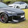 För Kia Stinger GT 2018-2023 3st bilar främre läpp stötfångare splitter diffuser body kit spoiler tuning vakt avböjare läppar omslag