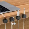 6 Pcs Magnetic Cable Clip Cord Holder Adhesive Wire Organizer for Home Office Under Desk Cable Management