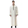 Ubranie etniczne Mężczyźni Saudyjska muzułmańska szata kaftan jubba thobe arab thoub eid Ramadan Turkey Islam Dubai Abaya sukienka tradycyjna Bliski Wschód