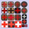 Morale medico tattico gancio e ciclo EMT EMT Rescue Braccio di salvataggio Emblema Medic Cross Crow First Patch Alipli