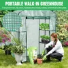 Walk-In Greenhouse Warm Hushåll växt växthus täcker vattentät anti-UV Protect Plants Flowers (racket ingår inte)