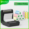 Printers Peripage A6 Photo Label Sticker Notes Printer Machine Mini Wireless Manufacturer Black Color 58mm Maker with Printing Paper Roll