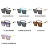 Lunettes de soleil 2024 Brand Lunes carrées de haute qualité Soleil pour hommes Femmes Vintage Eyeglass UV400 Goggles Gafas de Sol