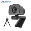 Webcams 2K HDR 1080p Webcam, Papalook PA930 60FPS StreamCam PC Streaming Live -USB -Webkamera mit Dual -Stereo -Mikrofon für OBS/Skype/Zoom