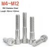 Tornillos Allen de Medio Diente Din912, Cabeza Hexagonal de acero nieutlenialny 304, piezas M4, M5, M8M10M12, 1 A 10 m6