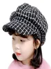 Plaid Kids Boy Girl Hat Aesthetic Children Cotton Cap Nice Baby Baby Toddler Beret 38 ans Caps Hats8045034