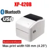 Skrivare XP460B/420B 4 -tums fraktetikett/express/termisk streckkod Labelskrivare för att skriva ut DHL/FedEx/UPS/USPS/EMS -etikett 4x6 tum etikett