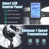 BIKES IDOTATA ECTRIC BICYM 1500W 48V 17AH Lithium Batter Mountain Bike ectric Bike Huile Huile Brake 20inch Fat Tire Snow E-Bike L48