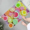 Dywany kolorowe cukierki wydrukowana mata podłogowa wystrój łazienki dywan bez szlipów do salonu kuchnia