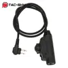 TAC-SKY U94 V2 PTT MOTOROLA 2-WAY VER 2Pin Plug Earphone Accessories PTT V2 U94 Tactical Headset Walkie-Talkie Apter