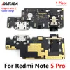 100% original ny laddningsport för Xiaomi Redmi Note 5 Pro Dock Flex Connector USB Charger Board Reservdelar