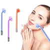 Face Massager 1pc Mushroom High Frequency Electrode Neon Argon Gas Violet Ray Face Massage Wand for Facia Acne Treatment Skin Wrinkle Remove 240409