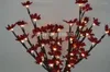 Fleurs décoratives 100pcs / lot de haute qualité Fabriqué 58 25 mm Blossom de fleur Forsytia Tête de fleur adaptée à une ampoule LED / riz 3 mm 4 couleurs