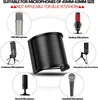 Microphones Universal Microphone Pop Filter Condenser Microphone PC Studio Recording Metal vindruta för MIC -skärm 240408