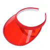 Bérets d'été PVC PVC Visor Visor Bage Cap Sports Chapeau UV Protection