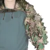 Rokotaktyczne oddychające snajper Ghillie Hood z laserowymi liśćmi 3D, lekki garnitur Ghillie, Viper Hood for Airsoft, polowanie