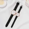 Orologi da polso coppia 2 pezzi 2023 Donne di lusso braccialetti di fantasia Ladies Ladies Quartz Cinting Bracciale Orologio Orologio Montre Femme240409