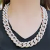 Bubbelbrief Miami Cuban Link Chain Men ketting 5a kubieke zirkoon hiphop choker rock sieraden trend kerstcadeau 240409