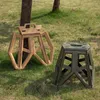 Tabouret pliant portable High Loadging Poigne conception de tabouret carré de pêche à chaise durable tabouret carré en plein air 240329