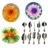 10pcs / set 3D Jelly Flower Art Tools Jelly Gake Gelatin Pudding Buzzle Sypeze Buzzle Set Cake Decorating Tools