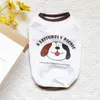 Hondenkleding Pet Vest Zomer Spring Fashion Puppy Cartoon Kleding Kleine schattige designer shirt Cat Zoete pullover Poodle Yorkshire Maltese