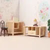 1:12 Dollhouse Miniature Furniture Storage Rack Sundries Rack Coffee Table TV Cabinet Living Room Kitchen Shelf Model Decor Toy