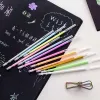 Colors Gel Pen Refill 0.8mm Metal Glitter Highlighter Fluorescent Ink Colorful Cartridge Painting Handle Rod Wring Stationery