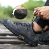 Stövlar Waliantile Steel Toe Cap Safety Shoes For Men Infestructible Puncture Proof Work Shoes Boots Industrial Nonslip Safety Shoes