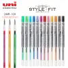 8 PCS UNI Color Recarga UMR-109-28/38/05 Reemplazo modular Reemplazo de lápiz Estilo de ajuste Serie de ajuste de ajuste multifuncional recarga de lápiz de gel 16 colores