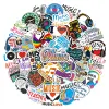 50pcs Music Stickers Motivational Phrases Laptop Phone Notebook Headphone Guitar Wall Graffiti Vinyl Decals for kids Gift