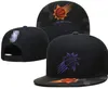Американские баскетбольные "Suns" Snapback Hats 32 Команды роскошные дизайнерские финал Чемпионы раздевалочки Cacquette Sports Hat Brapback Snap Back Back ratture Cap A10