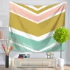 Tapissries Home Decorative Wall Hanging Carpet Tapestry 130x150cm Rectangle BEDSPREAD Fashion kort geometriska randiga vågmönster GT1008