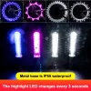 X-TIGER Colorful Bike Wheel Spoke Light Waterproof MTB LED Tyre Tire Flash Lights Warning Cycling Lamp Tire Nozzle Light