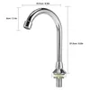 Bathroom Sink Faucets G1/2in Copper Floor Mounted Touchless Foot Pedal Basin Faucet Laboratory Single Cold Water Tap