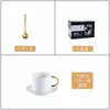Mugs Simple Ceramic Lovers Coffee Cup Dish Tea Set Mug With Spoon Business Gift