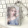 Transparent acrylique kpop photocard photo protecteur support idol photo manches de carte de cartes de trèfle pendentif couverture de cartes scolaires