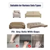 Stol täcker 1/2/3/4 sits hörn soffa Elastisk soffa slipcover stretchfurniture skydd med armstöd l-form
