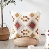 Pillow Boho Style Cover Ivory Burt Orang Decoration 45x45cm/30x50cm Tufted For Living Room Bedroom Sofa Bed Couch