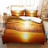 Sonnenuntergangslandschaft Duvet Cover Set King/Queensize